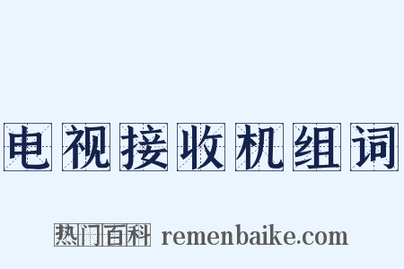 电视接收机组词是什么意思的图片
